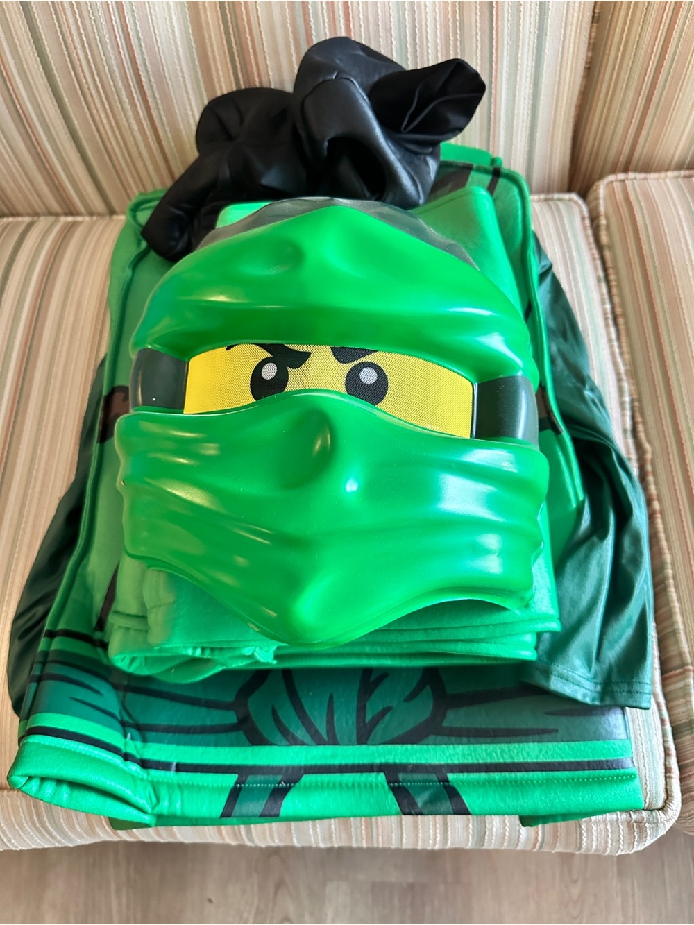 LEGO Ninjago Lloyd Prestige Complete Outfit Costume Mask M (7-8) Green/Black